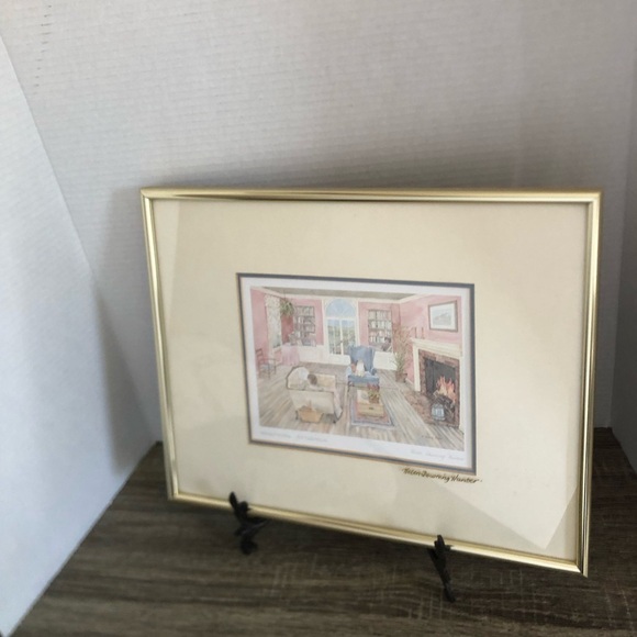 Canadian Artist Helen Downing Hunter Signed and Titled Framed Art - Picture 1 of 15